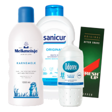 Alle Odorex, Sanicur, Melkmeisje of Freshup